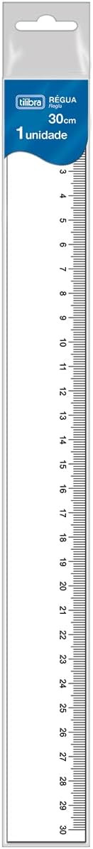 REGUA 30CM PLASTICA TILIBRA | Amazon (BR)