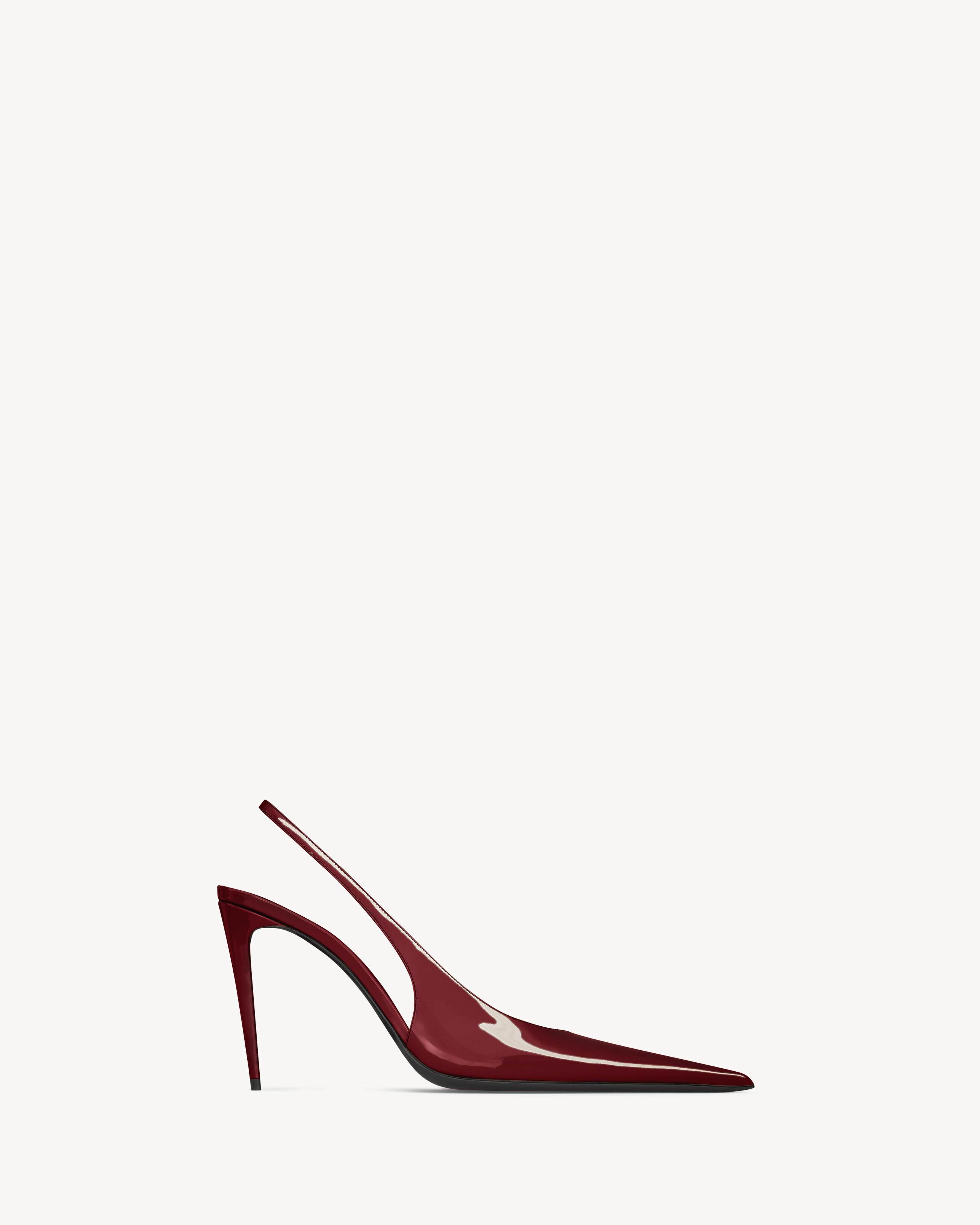 Saint Laurent Guermantes Slingback Pumps In Patent Leather - Red - Women - 39.5 | Saint Laurent Inc. (Global)