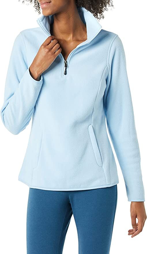 Amazon Essentials Women's Classic Fit Long-Sleeve Quarter-Zip Polar Fleece Pullover Jacket | Amazon (US)