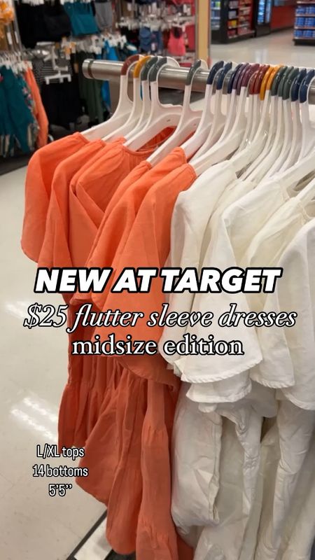 Flutter sleeve dresses now on sale for $17.50! ⭕️ size xl in mine fits perfectly! 

#LTKxTarget #LTKmidsize #LTKsalealert