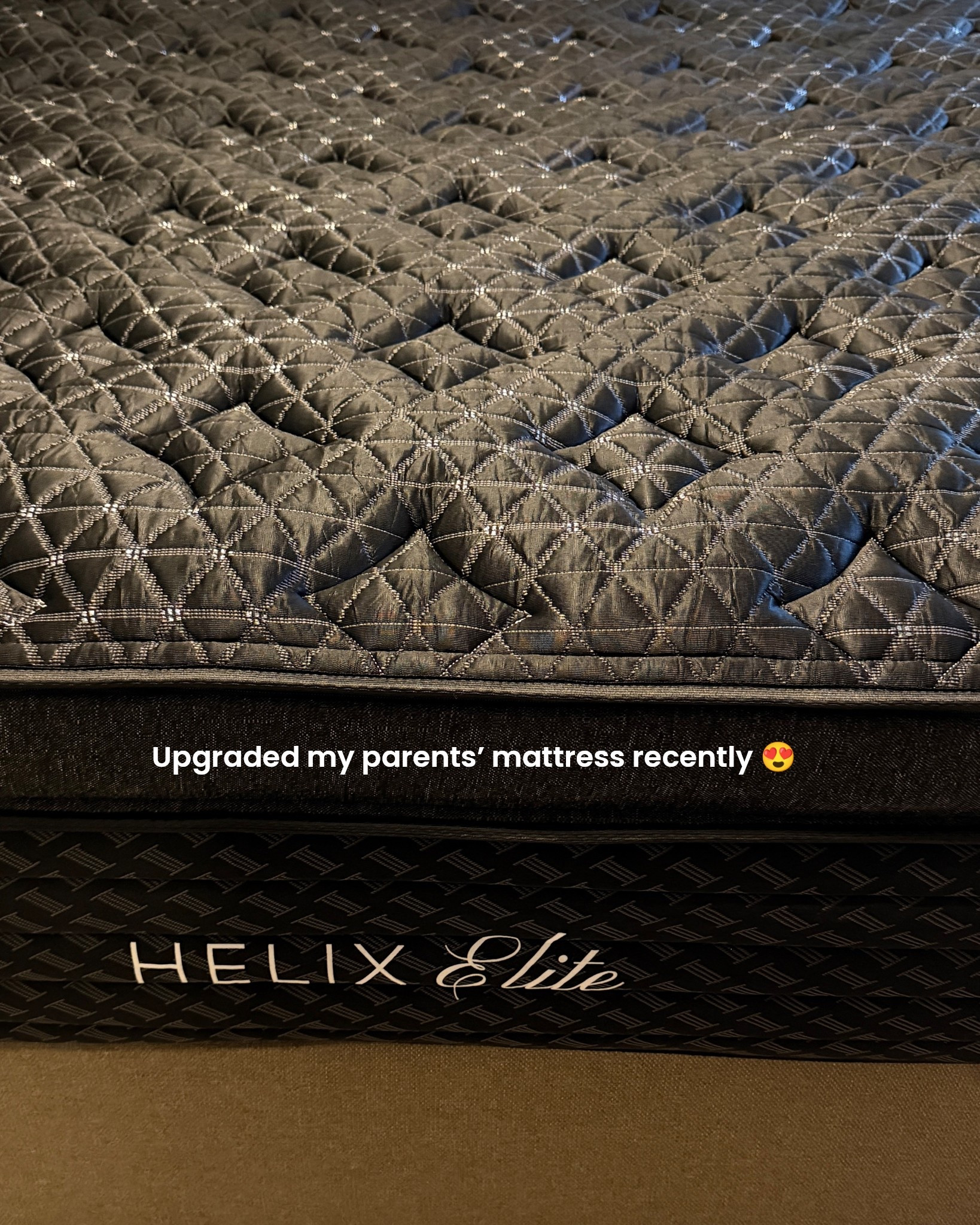 This new Helix mattress truly is elite! My parents took a quiz to completely customize their mattress to their sleeping preferences. And I just got the report back that night one provided “amazing” sleep. 🥰 

Use code LTKSLEEP to save now! (Discount is stackable with onsite offers!). @helixsleep #helixsleeppartner 