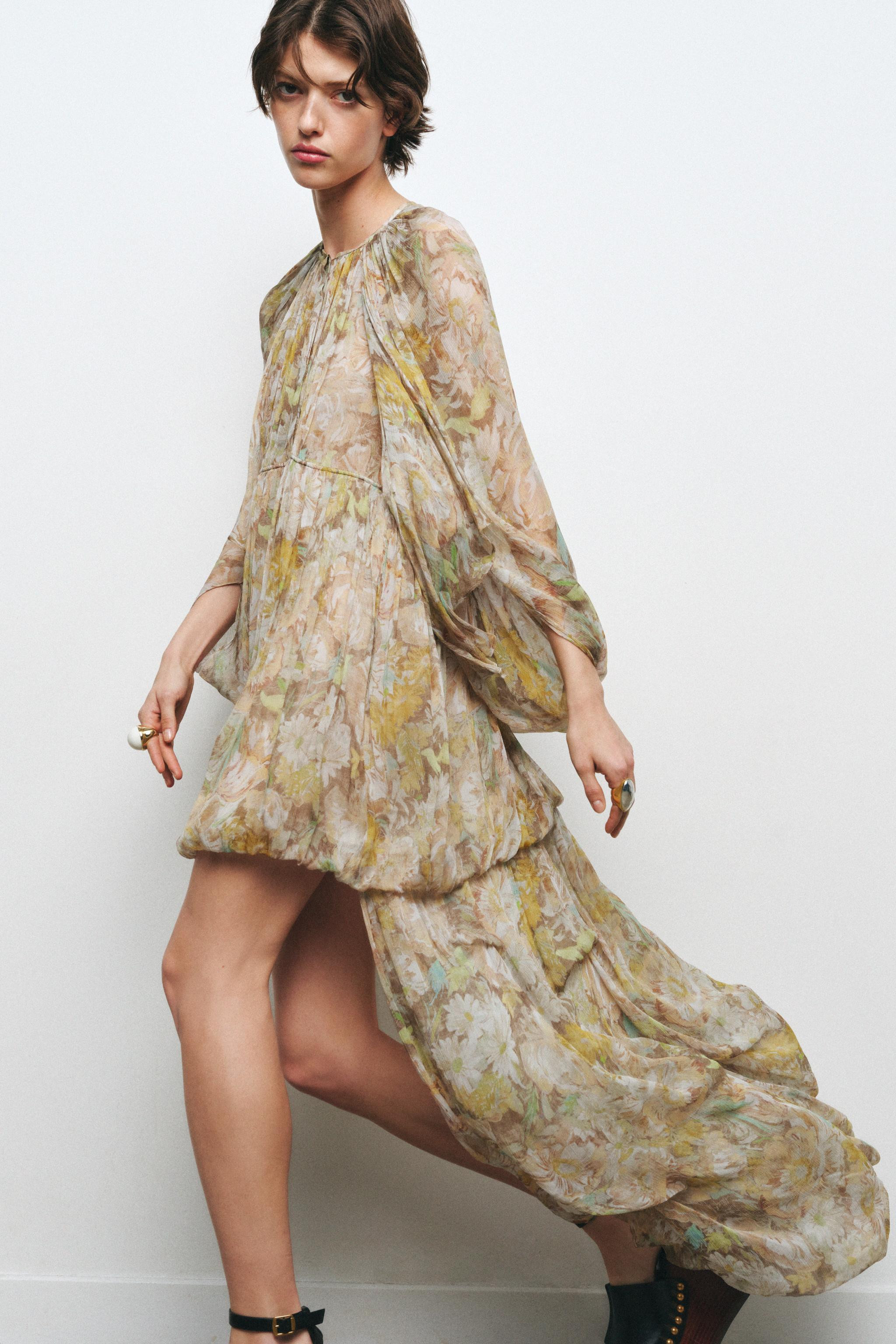 ZW COLLECTION FLORAL PRINT DRESS | Zara US