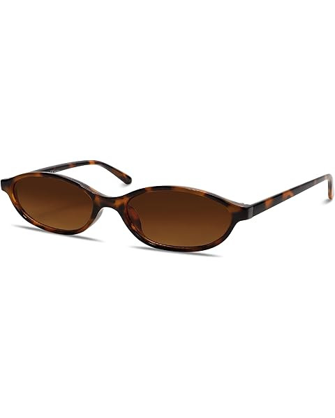 SOJOS Trendy Polarized Oval Sunglasses for Women Retro Chic 90s Shades Lightweight Sunnies SJ2656 | Amazon (US)