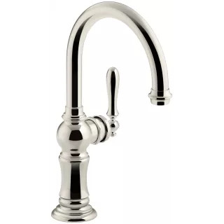Artifacts High-Arch 13-1/16" Bar Faucet with Temperature Memory Technology | Build.com, Inc.