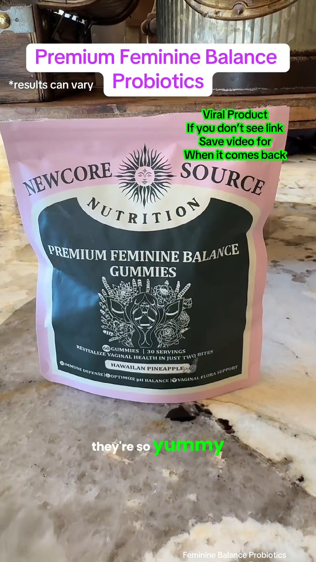 Feminine Balance Probiotic Gummies.  Just two gummies a day can help balance out the PH of a woman's body while enjoying a pleasant pinneaple flavor. @vitalsource #femininebalancegummies #probiotics 

 #LTKWatchNow #LTKActive #LTKFindsUnder50