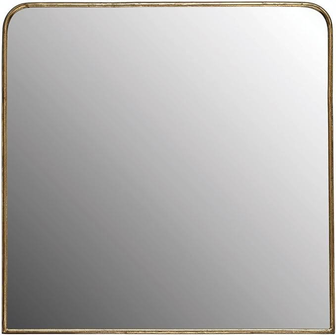 Bloomingville Metal Framed, Brass Finish Wall Mirror, 30" L x 1" W x 30" H | Amazon (US)