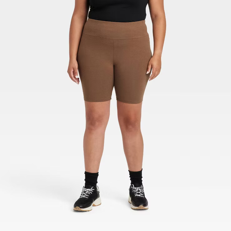 Women's Plus Size High-Waisted Bike Shorts - Ava & Viv™ | Target
