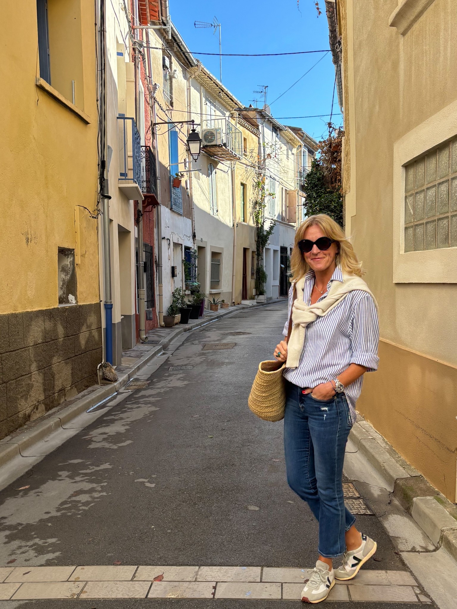 Autumn blue skies 😎
.
#mymidlifefashion #style #fashion #southoffrance #whatimeearing 

#LTKautumn #LTKover50style #LTKeurope