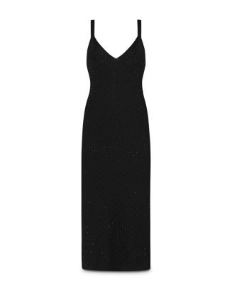 Rhinestone Ribbed Knit Dress | Bloomingdale's (AU)
