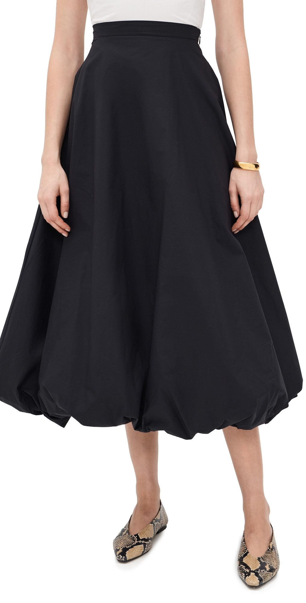 By Malene Birger Aubrey Bubble Skirt Black 32 | Shopbop