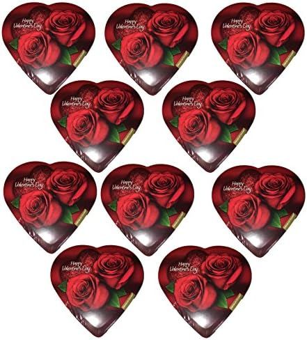 Valentine Rose Heart Shaped Chocolate Gift Box 2 oz (Pack of 10) | Amazon (US)