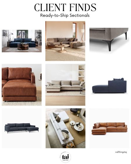 Some of my recent virtual clients are in need of sectionals by Thanksgiving! 😳 here’s a round-up of some ready-to-ship options offered in a particular color or fabric. If you need of a sectional as well, most of these linked are shipping in a couple weeks or less. 🥳 

#LTKSeasonal #LTKfamily #LTKhome