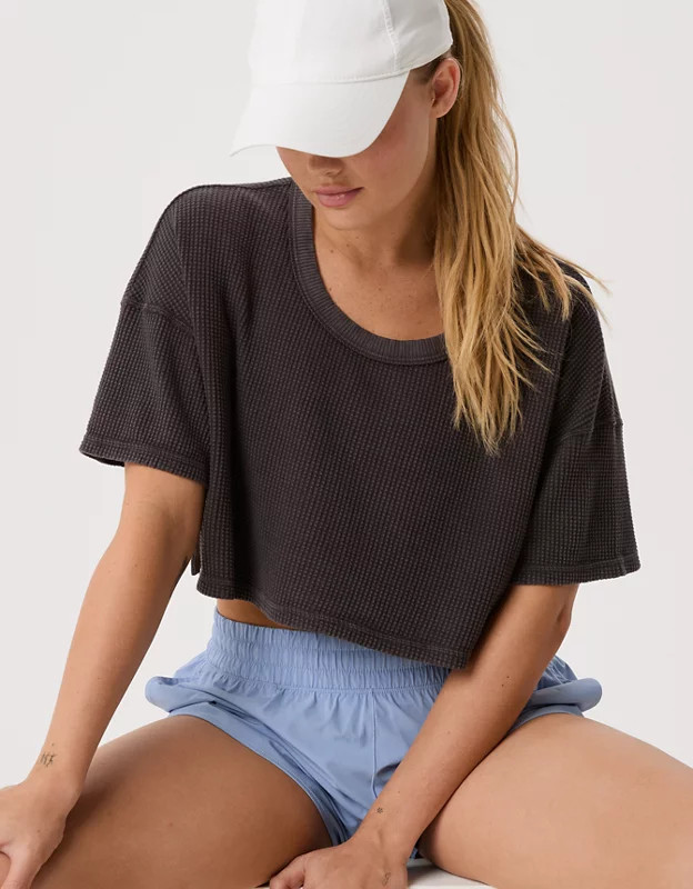 OFFLINE By Aerie Wow! Waffle Scoop T-Shirt | Aerie