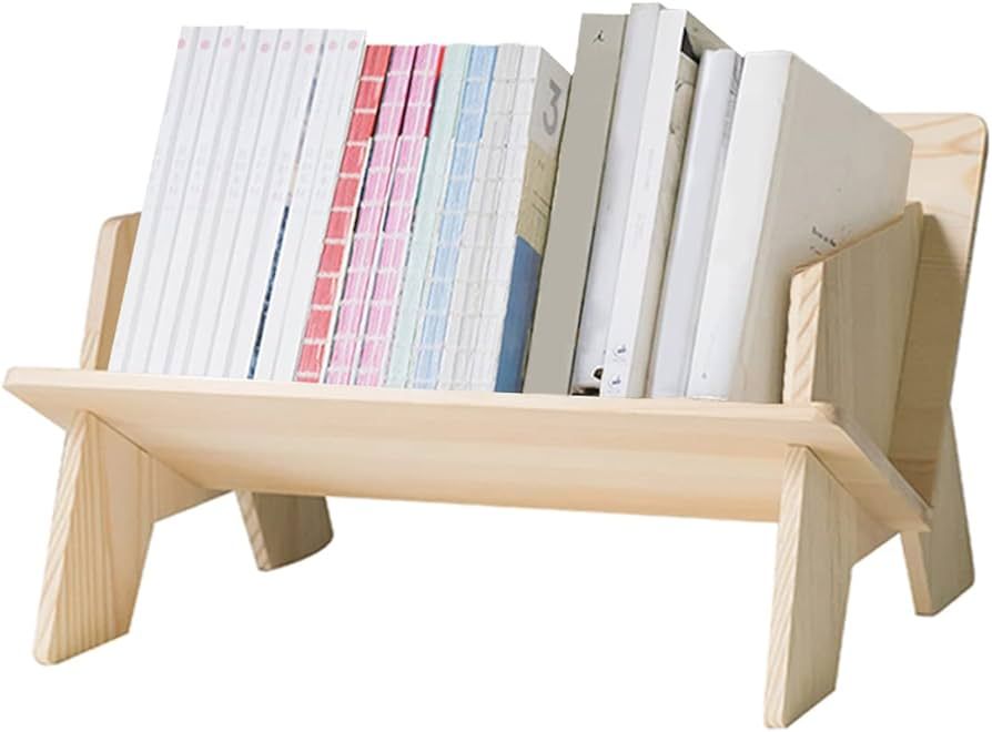 Fox Claw Wood Bookcase in Living Room/Home/Office, Desktop Book Shelf Organizer Bookshelves Stora... | Amazon (US)