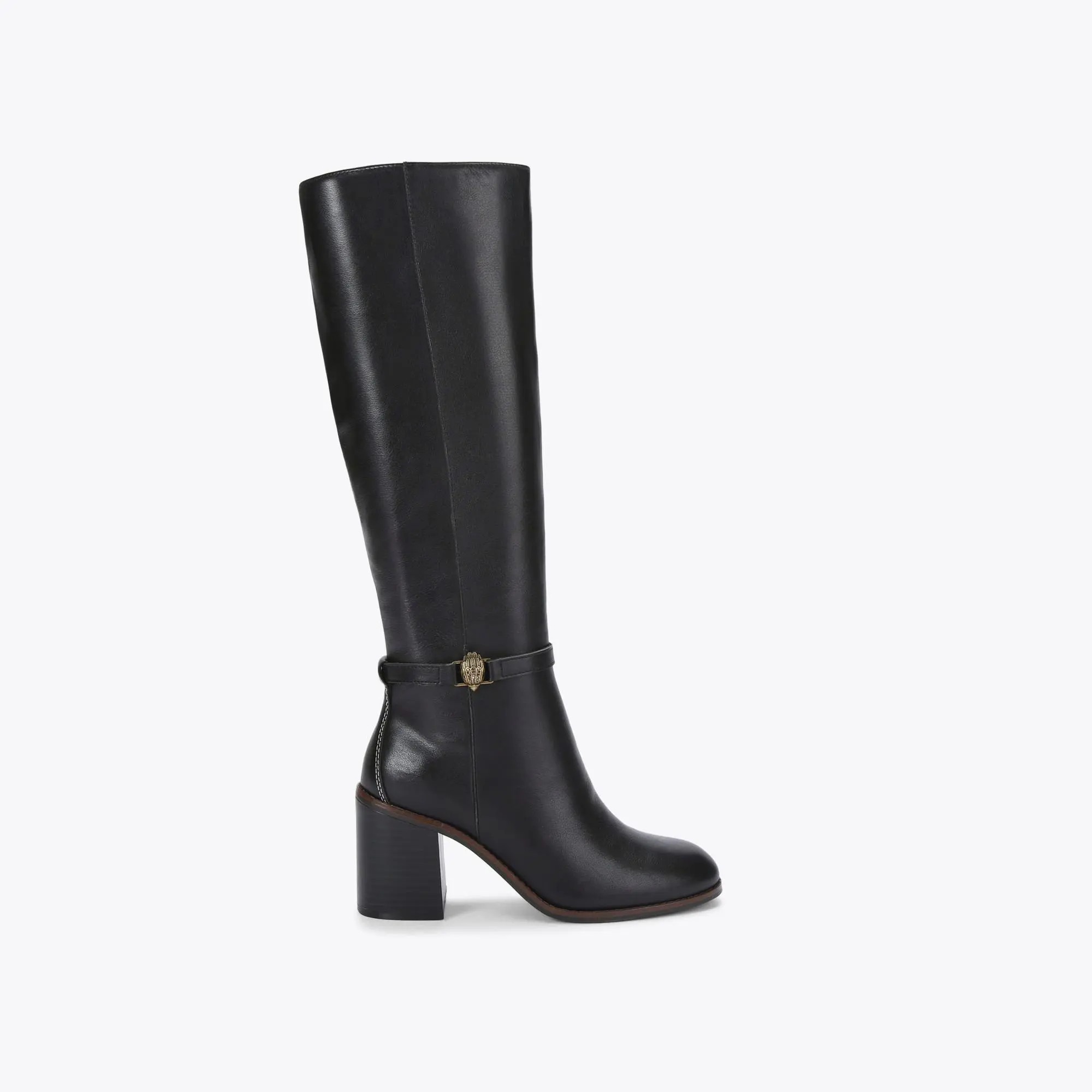 SHOREDITCH BLOCK KNEE B Black Knee Boots by KURT GEIGER LONDON | Kurt Geiger UK