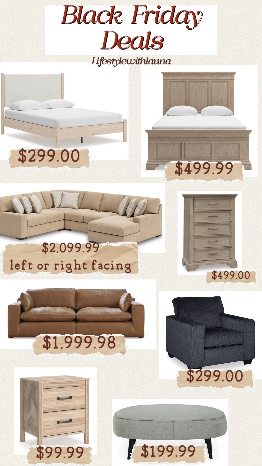 Looking to refresh your home! Black Friday sales are the time to do it!
Leather sofas, beds, accent chairs, nightstands, dressers & more!
Black Friday Deals

#homedecor #leather #interiordesign #furnituresales #lifestylewithlauna #ashleyfurniture

#LTKCyberWeek #LTKHome #LTKSaleAlert