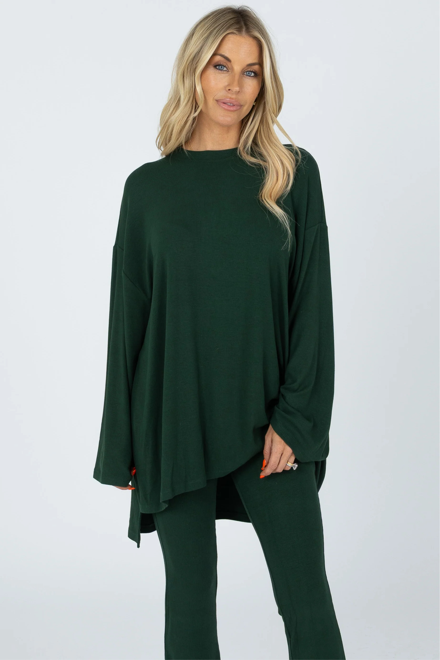 All Weekend Long Pant Set Long Sleeve Juniper | The Foxy Kind