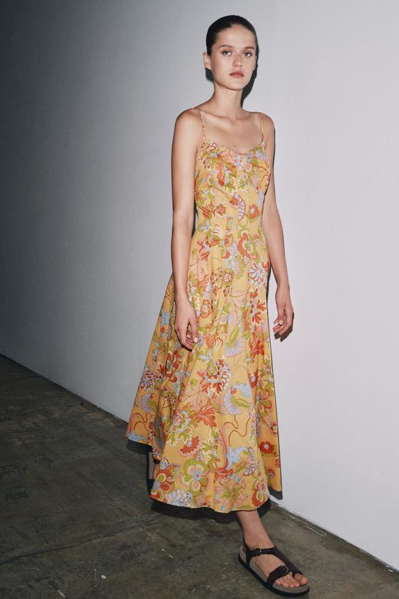 ZW COLLECTION FLORAL PRINT DRESS | Zara US