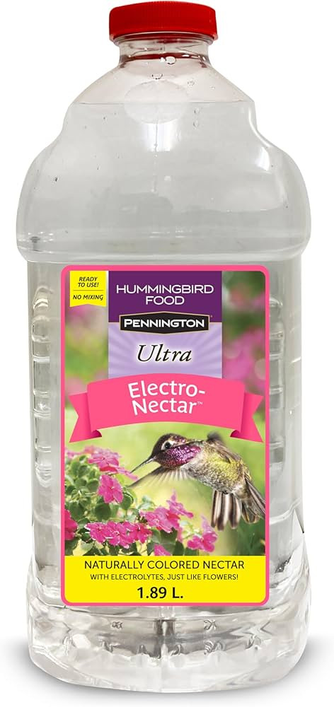 Pennington Electro-Nectar Hummingbird Nectar Ready to Use, Naturally Colored with Electrolytes, 6... | Amazon (US)