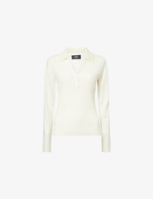 Polo-Collar Ribbed Wool Jumper | Selfridges