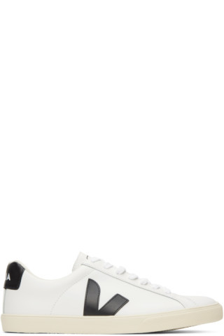 VEJA - White & Black Esplar Sneakers | SSENSE