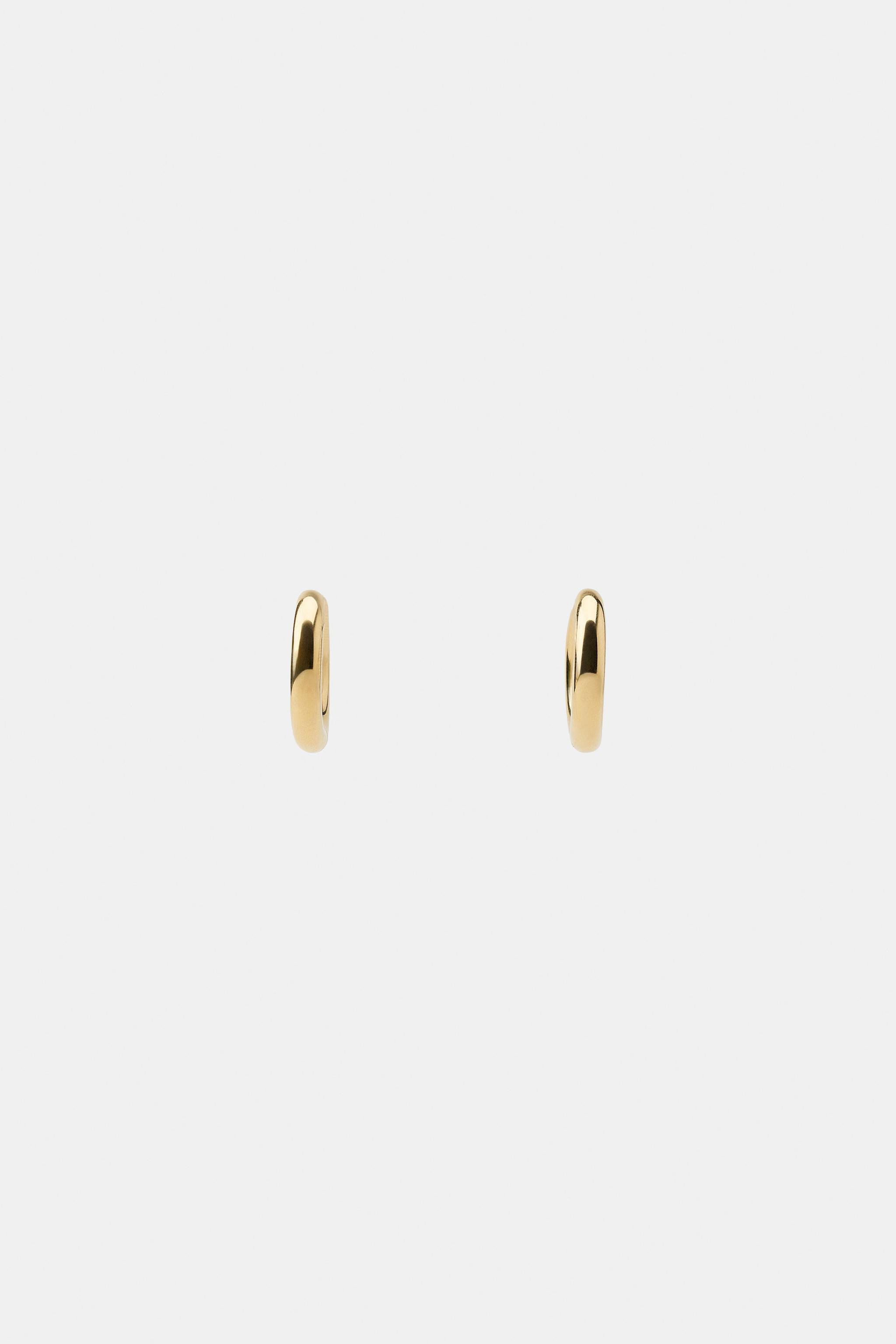 WATERPROOF HOOP EARRINGS | Zara UK