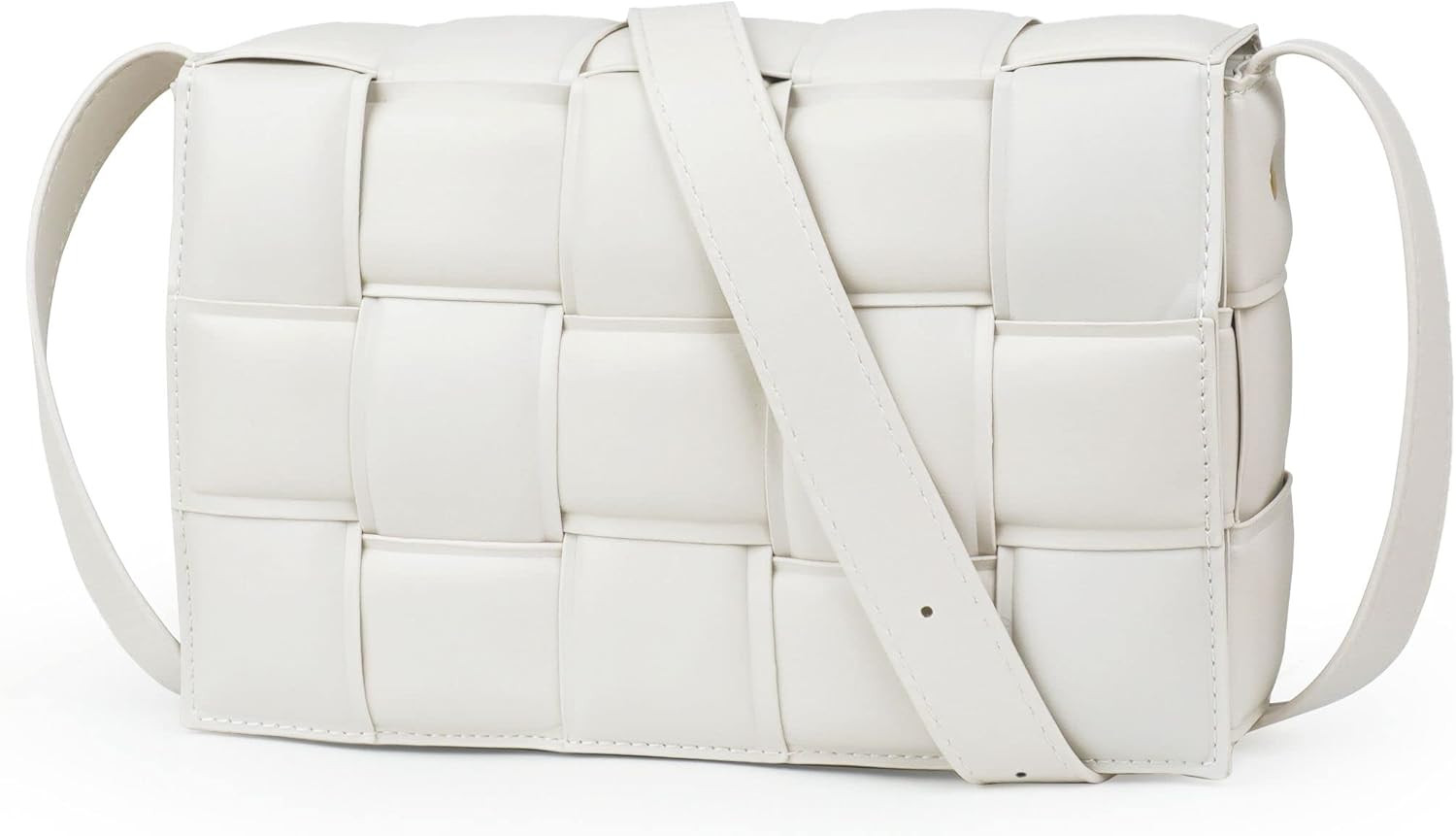 JBB Women Shoulder Bag Purse Woven Crossbody Handbags Small Square Bags Designer Handbag Padded C... | Amazon (US)