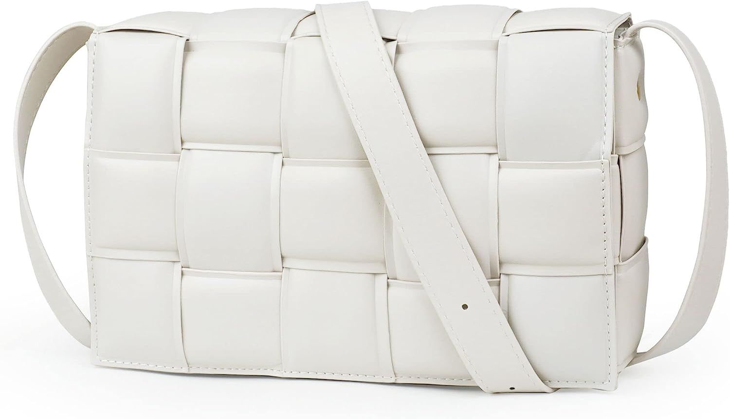 JBB Women Shoulder Bag Purse Woven Crossbody Handbags Small Square Bags Designer Handbag Padded C... | Amazon (US)
