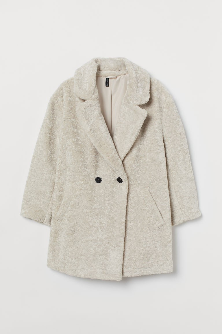 H & M - H & M+ Teddy Bear Coat - Beige | H&M (US + CA)
