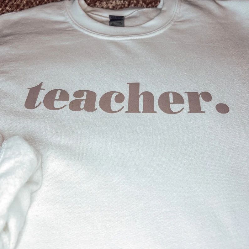 Teacher. Crewneck Sweater | Etsy (US)