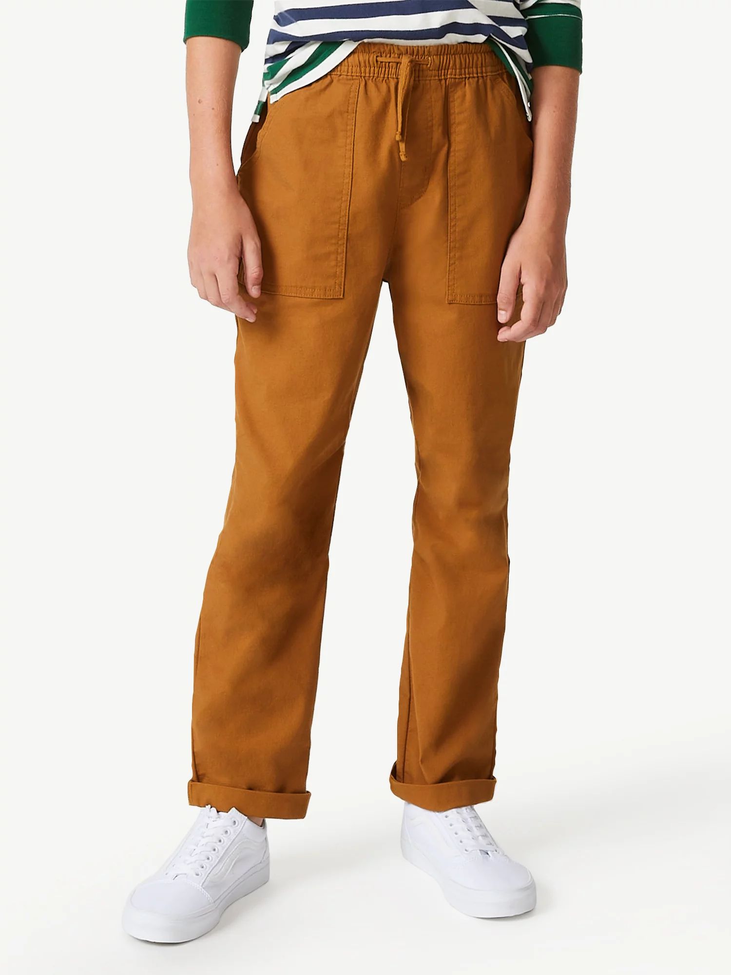 Free Assembly Boys Twill Fatigue Pants, Sizes 4-18 - Walmart.com | Walmart (US)