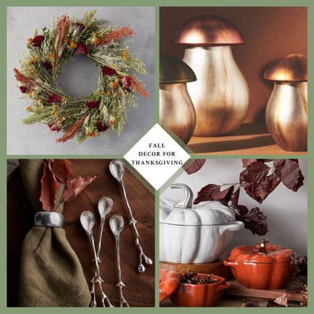 Seasonal Fall Holiday Decor for Your Thanksgiving 🦃 Seasonal candles, autumnal tableware, and pumpkin themed cookware from Pottery Barn, Anthropologie, Le Creuset, Etsy, and more 🍁✨ 


#LTKSeasonal #LTKHoliday #LTKhome
