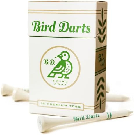 Premium Bamboo Wood Golf Tees, 18/72/180 Units (Packs of 18), 2 ¾ Golf Tees in Cigarette-Style P... | Amazon (US)