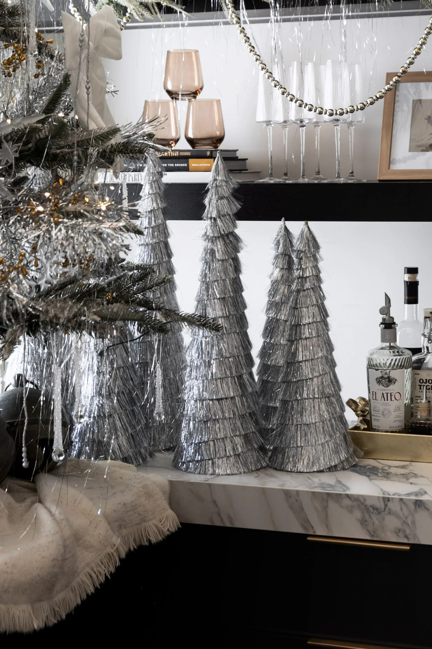 Tinsel Trees - Set of 2 | THELIFESTYLEDCO