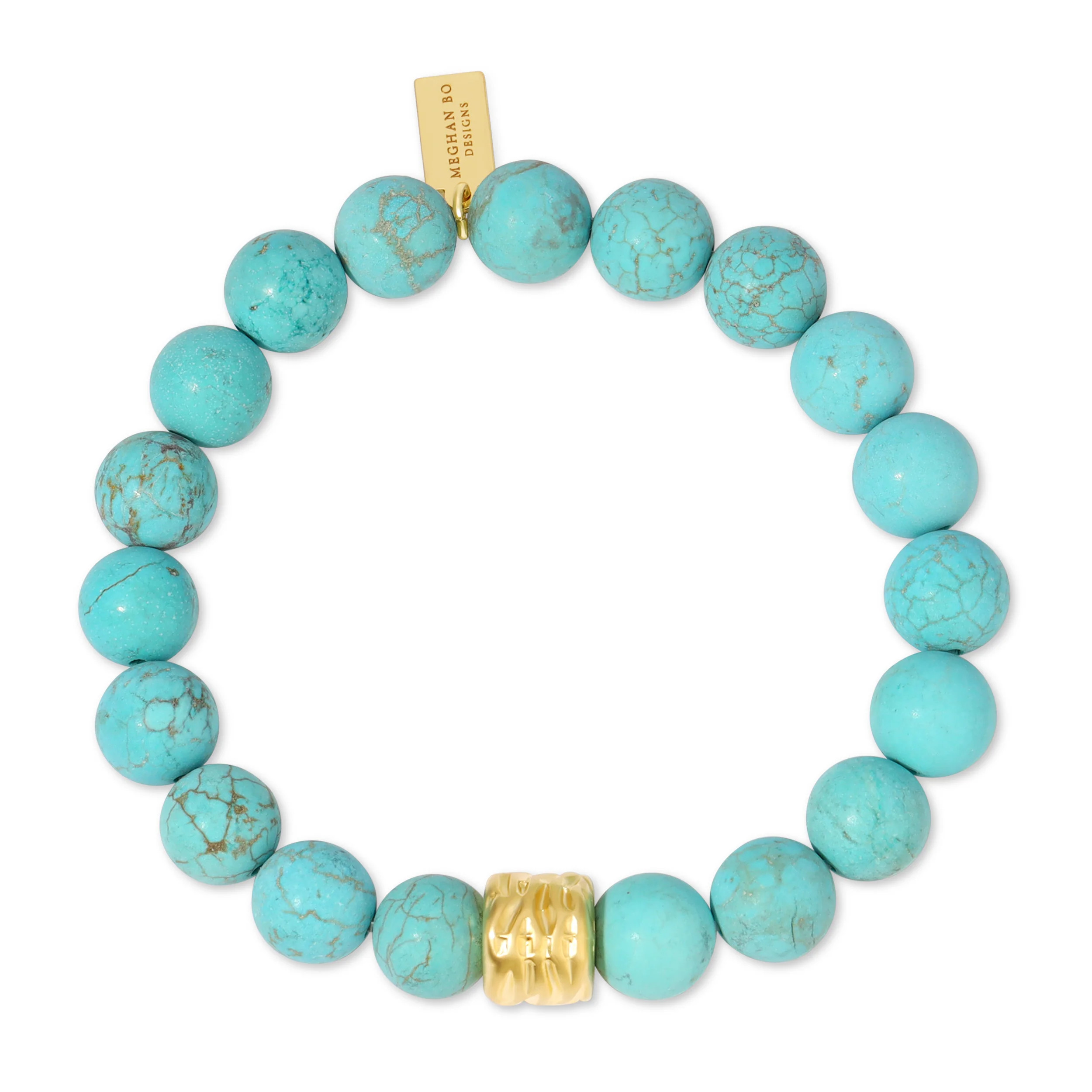Matte Turquoise Beaded Bracelet | Meghan Bo Designs