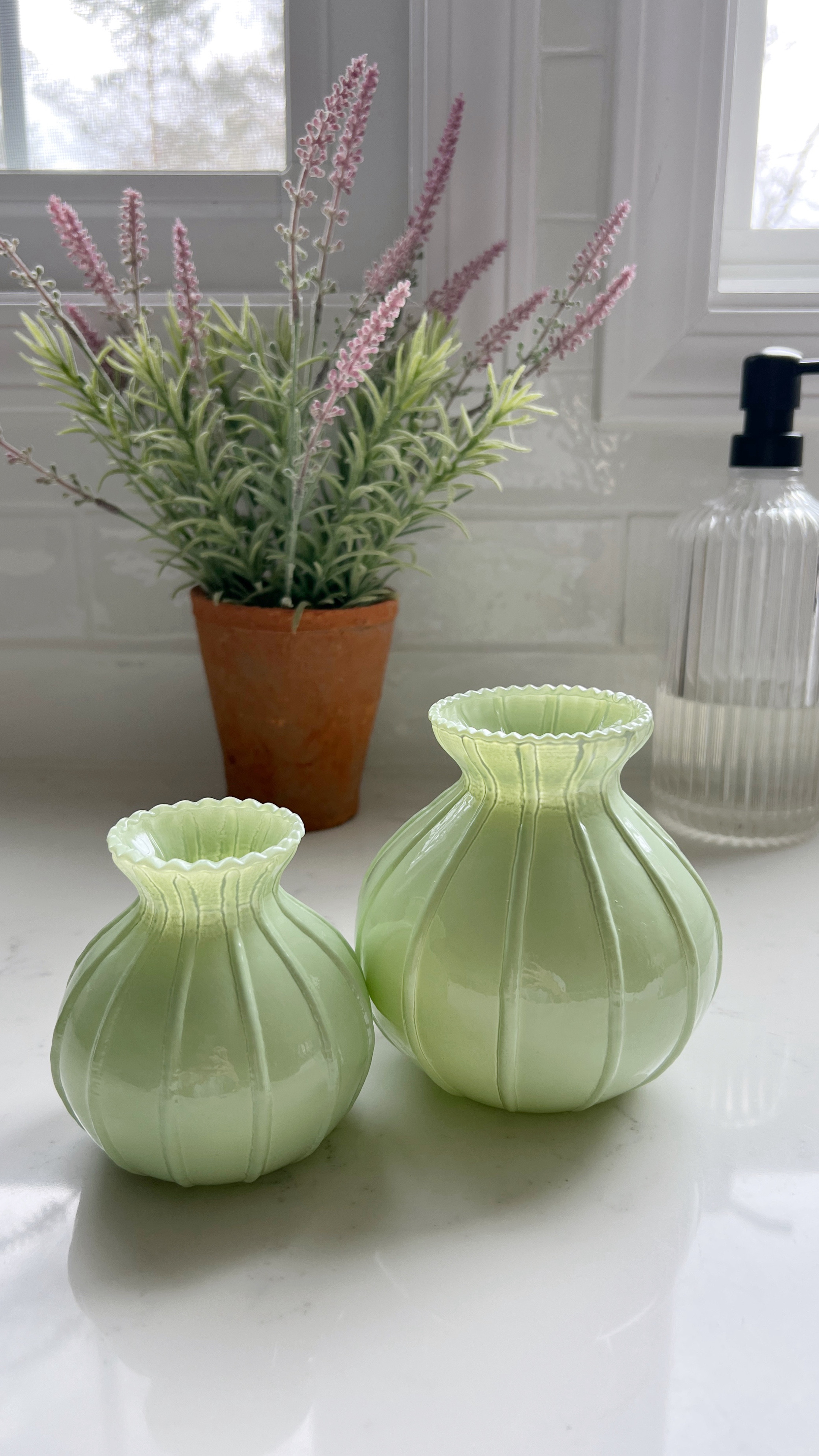 The cutest little bud vases from the new Hearth and Hand line at Target just arrived!  Absolutely love the mint green color.

#LTKFindsUnder50 #LTKHome #LTKSeasonal