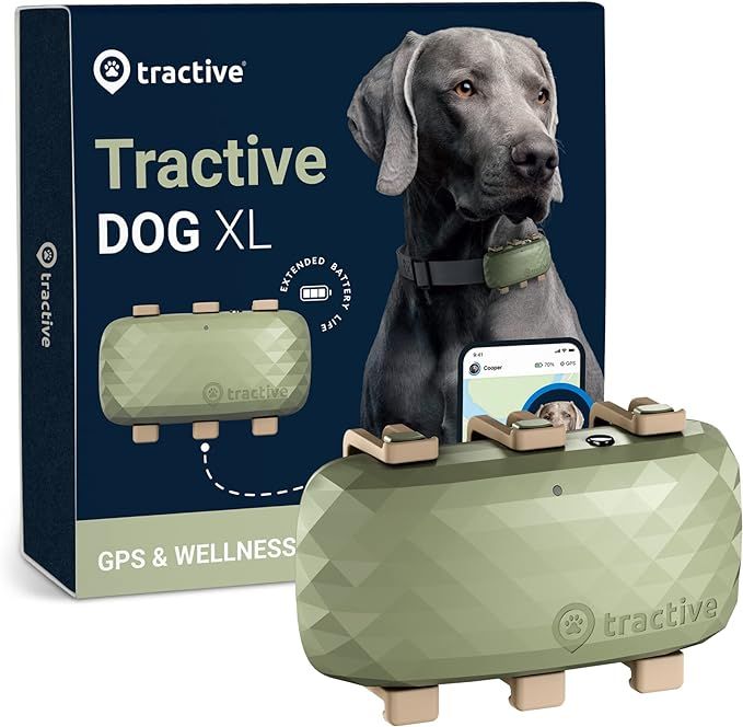 Tractive XL GPS Tracker for Large Dogs - Waterproof, GPS Location & Smart Pet Activity Tracker, U... | Amazon (US)