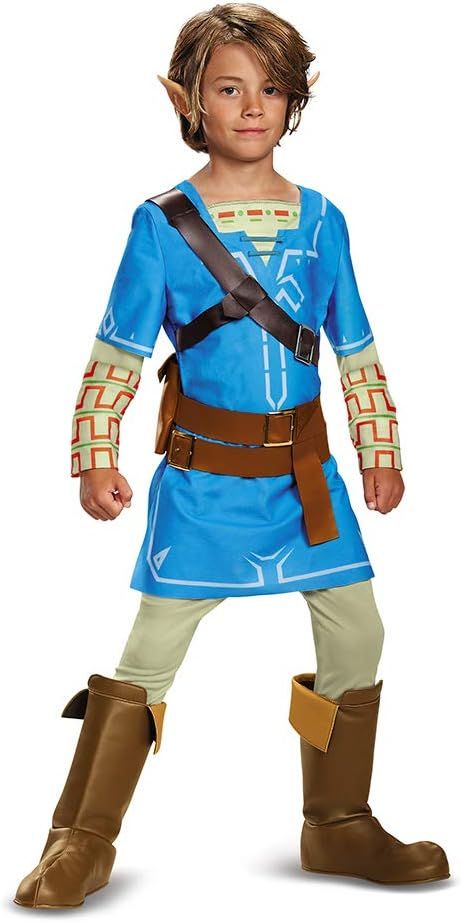 Link Breath Of The Wild Deluxe Costume, Blue, Small (4-6) | Amazon (US)