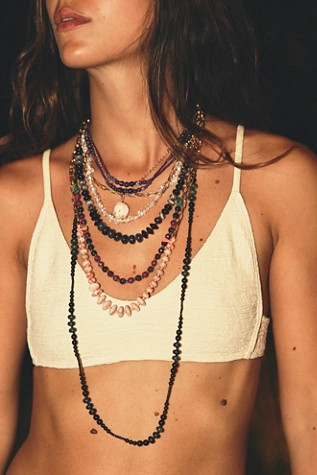 Hailee Semiprecious Beaded Necklace | Free People (Global - UK&FR Excluded)