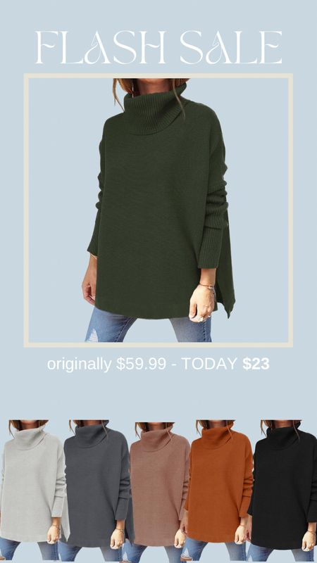 My favorite Amazon Turtleneck Sweater for Fall/Winter is on FLASH SALE! Hurry and stock up on all the cute colors #amazonfind #amazonfashion #flashsale 

#LTKsalealert #LTKfindsunder50 #LTKSale