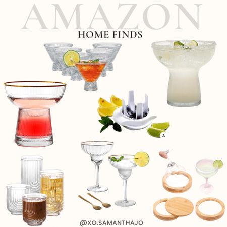 Amazon home finds 

Kitchen must haves - margarita glasses - cinco de mayo - glassware- drinking glasses - TikTok viral - margarita salt - lemon wedger - lemon slicer - kitchen gadgets - Amazon home - 

#LTKsalealert #LTKhome #LTKunder100