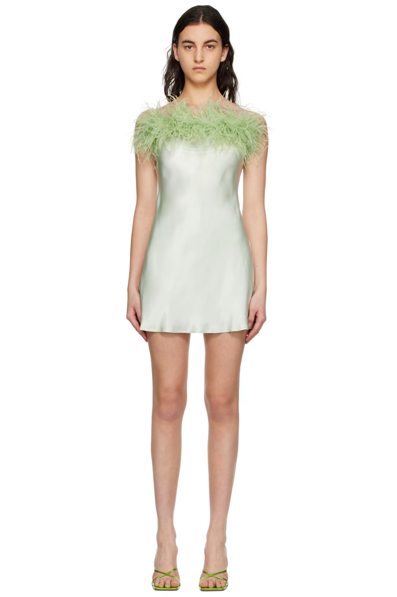 Green Boheme Minidress | SSENSE