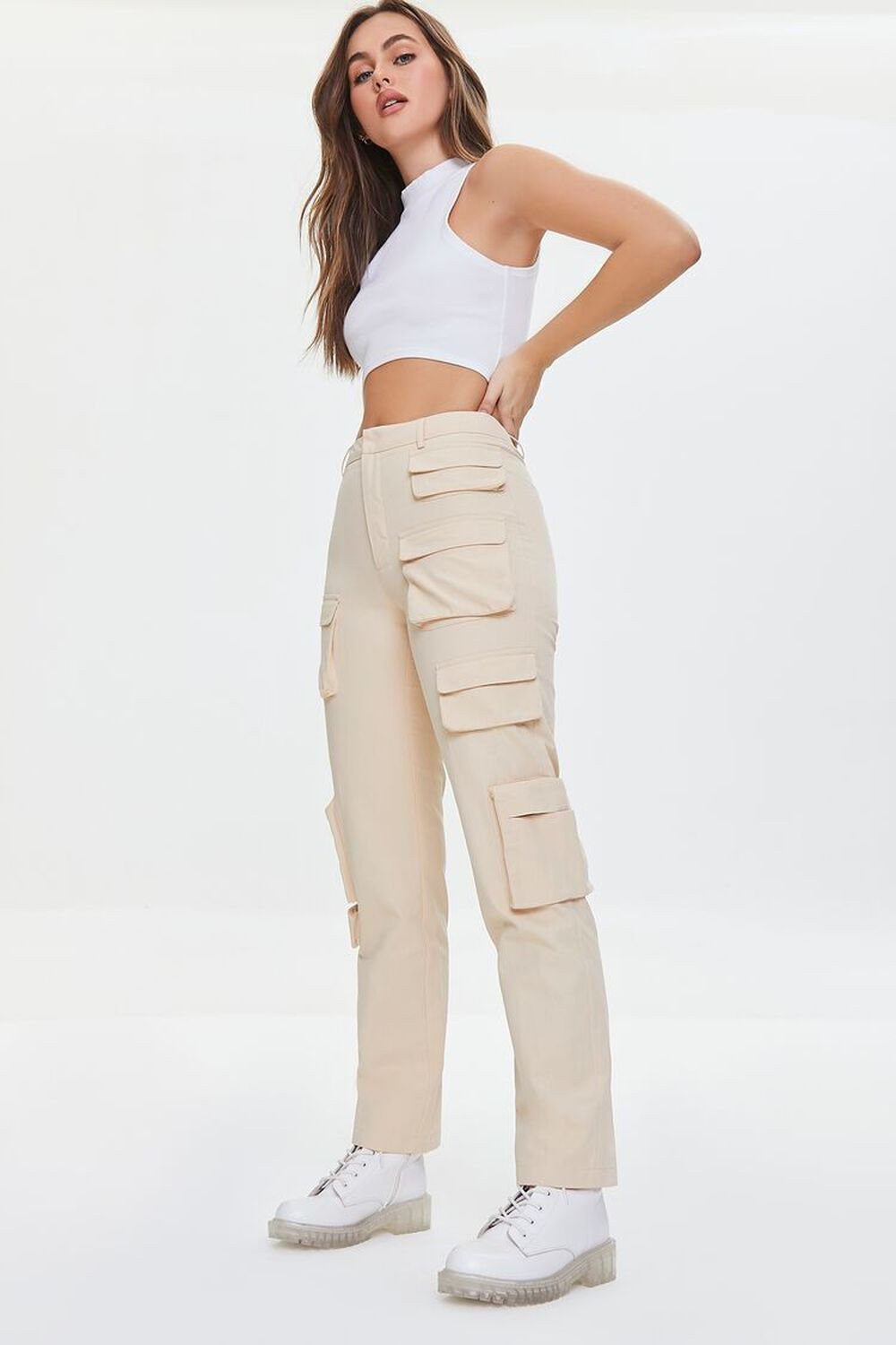 High-Rise Cargo Pants | Forever 21 (US)