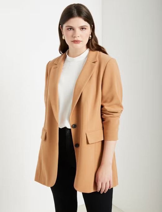The 365 Suit Long Tailored Blazer | Eloquii