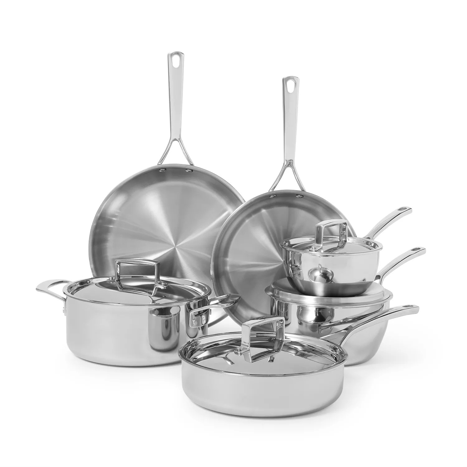Sur La Table Classic 5-Ply Stainless Steel 10-Piece Cookware Set | Sur La Table