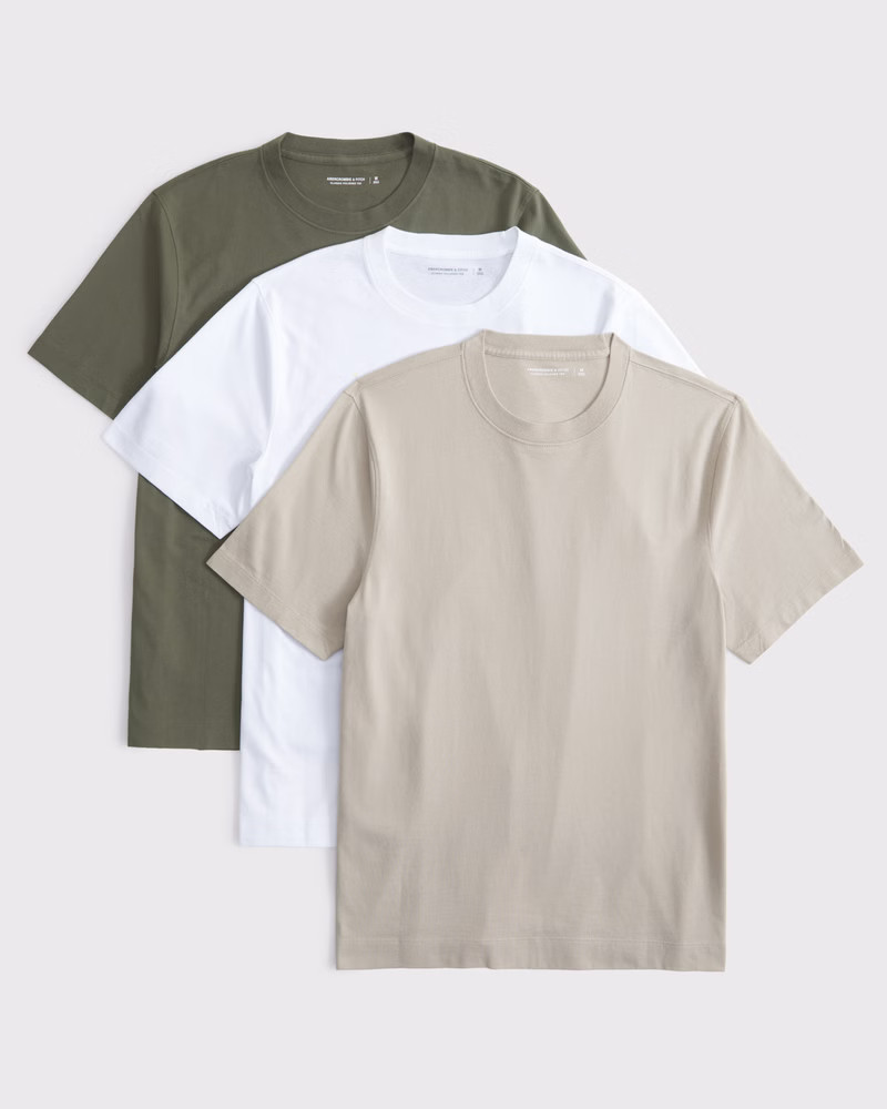 3-Pack Classic Polished Tees | Abercrombie & Fitch (US)