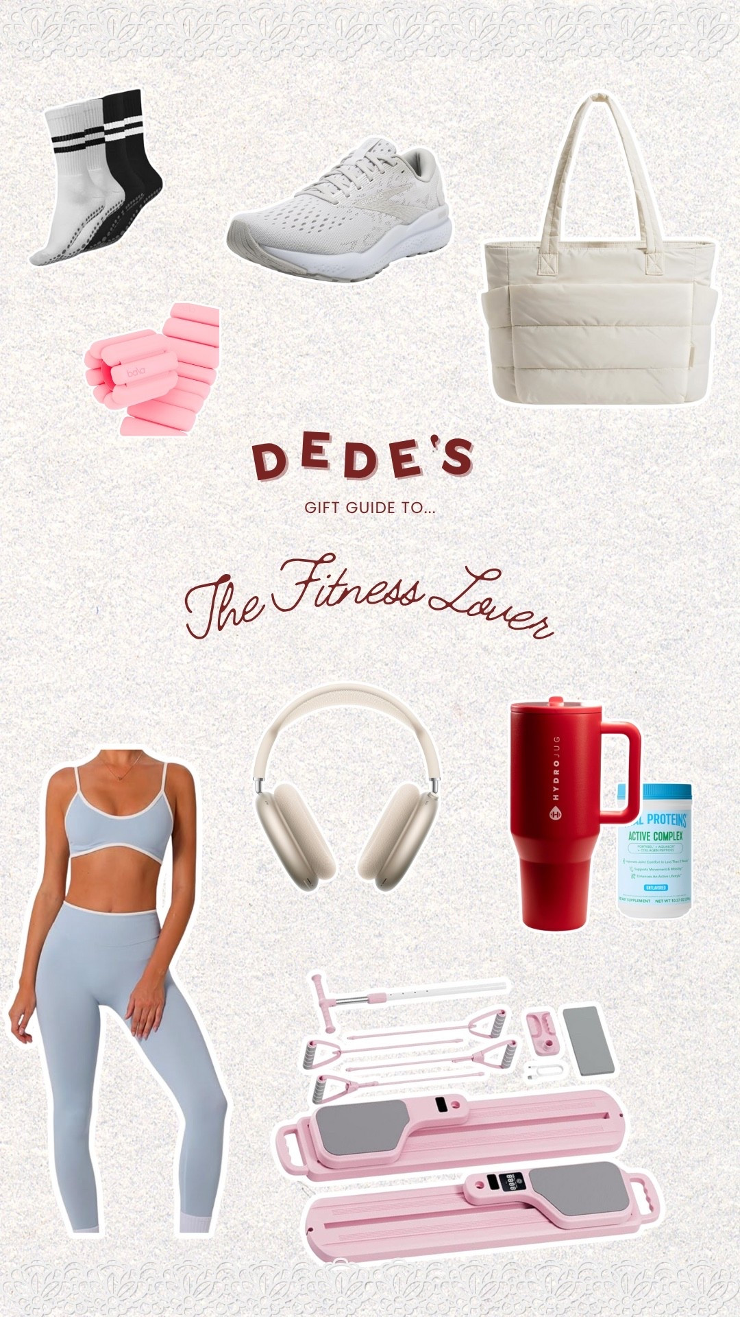 For the fitness girl in your life! 

Dressupbuttercup.com #dressupbuttercup #dederaad 



#LTKGiftGuide #LTKHoliday #LTKStyleTip