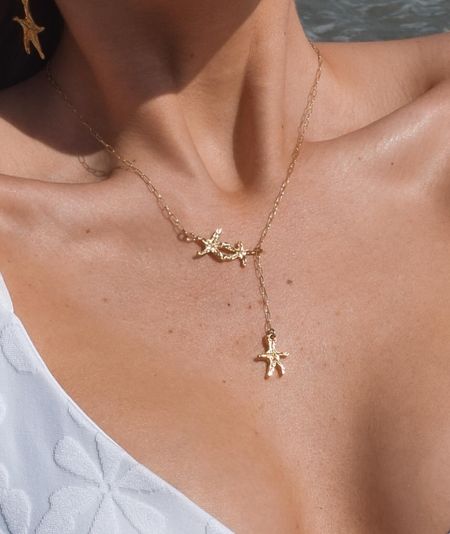 Starfish lariat gold necklace 😍🫶🏼 

#LTKtravel #LTKSeasonal #LTKGiftGuide