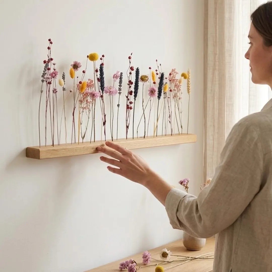 Bring natural beauty and modern charm into your home with this dried flower oak bar décor. Featuring a beautiful mix of craspedia, wheat, oats, and colorful dried blooms set in real oak wood, this piece creates a unique floral display that lasts for years. Perfect for shelves or wall décor, it adds texture, warmth, and a fresh meadow-inspired feel to any space.

#LTKHome #DriedFlowers #WallDecor #NaturalDecor #BohoHome #FloralDecor #HomeDecorFinds #ModernFarmhouse #NeutralDecor #ShelfDecor #EverlastingFlowers #LTKFinds #HomeStyling #SustainableDecor #BohoDecor

#LTKHome #LTKSeasonal