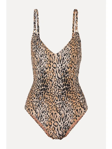 Melissa Odabash - Cyprus Leopard-print Swimsuit - Leopard print | NET-A-PORTER (US)